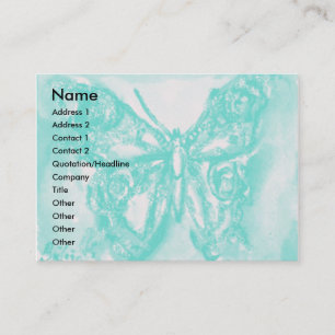 CARTE DE VISITE BOUTEILLE D'OR EN BLEU