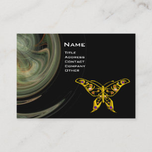 Carte De Visite BOUTEILLE D'OR HYPER JEWEL Gris Noir Vague Fractal