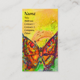 CARTE DE VISITE BOUTEILLE ROUGE EN JAUNE