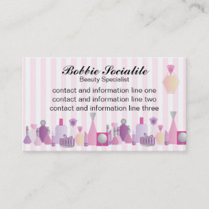 Carte De Visite Bouteilles de beauté