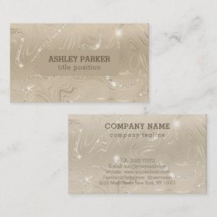 Carte De Visite Boutique Champagne Arrière - plan Parties scintill