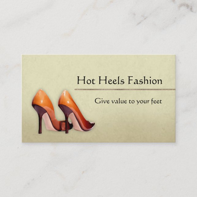Carte De Visite Boutique chaude de chaussures (Devant)