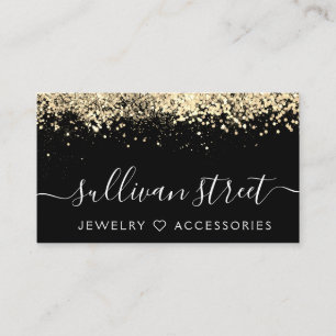 Carte De Visite Boutique de bijoux de Parties scintillant holograp