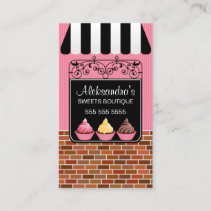 Carte De Visite Boutique de boulangerie de petit gâteau