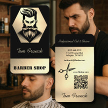 Boutique de coiffeur professionnel noir&or