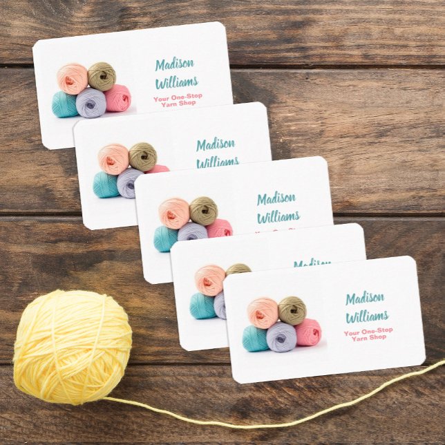 Carte De Visite Boutique de fils artisanal (Yarn Business Cards)