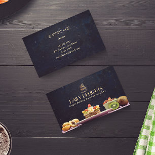 Carte De Visite Boutique de gâteaux   Royal Golden Cake