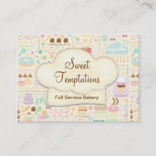 Carte De Visite Boutique de la boulangerie Sweet Temptations