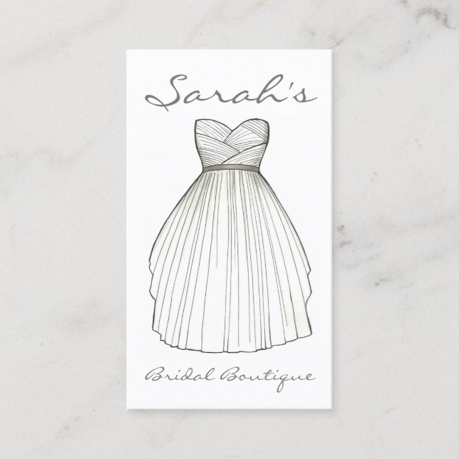 Carte De Visite Boutique de la mariée mariage (Devant)