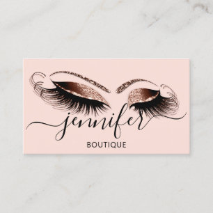 Carte De Visite Boutique de logo Lash Studio Brow Parties scintill