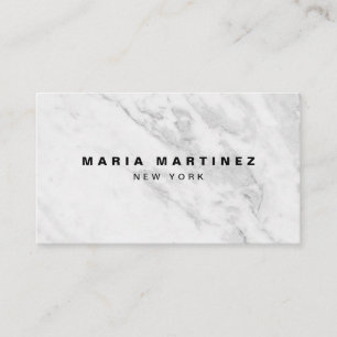 Carte De Visite Boutique de luxe personnalisé Marbre gris