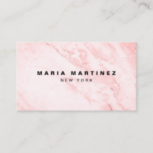Carte De Visite Boutique de luxe personnalisée Marbre rose