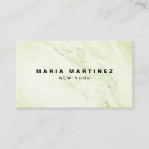 Carte De Visite Boutique de luxe personnalisée Marbre vert