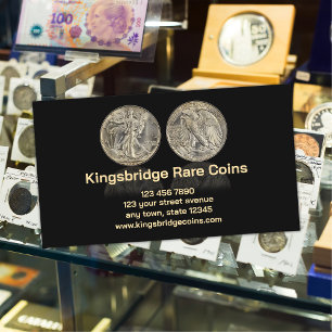 Carte De Visite Boutique de monnaies du numismate