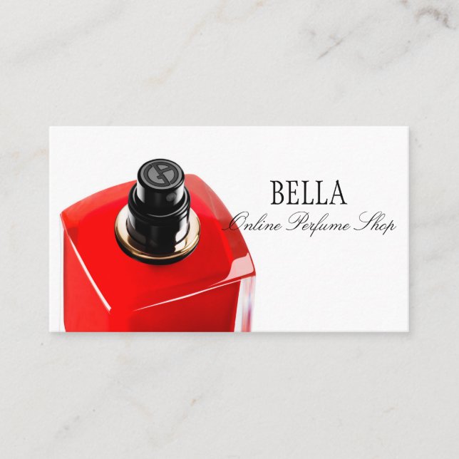 Carte de visite boutique de parfums en ligne (Devant)