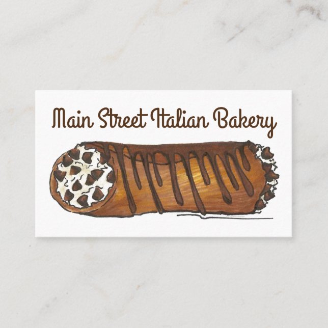 Carte De Visite Boutique De Pâtisserie De Boulangerie Italienne Ca (Devant)