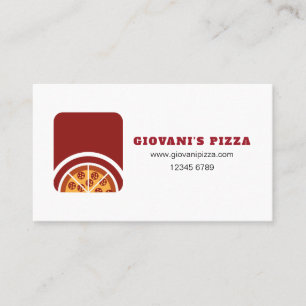Carte De Visite Boutique de pizza