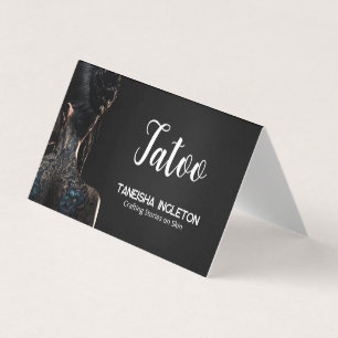Carte De Visite Boutique de tatouage QR personnalisé