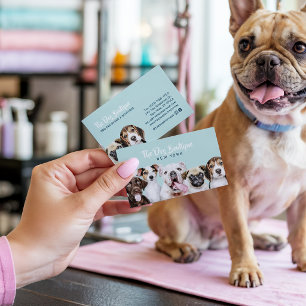 Carte De Visite Boutique de toilettage de chien gardien de compagn
