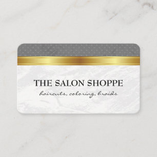 Carte De Visite Boutique Dots Gold Triage
