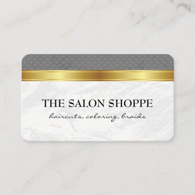 Carte De Visite Boutique Dots Gold Triage (Devant)