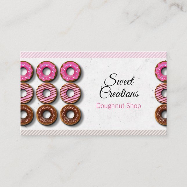 Carte De Visite Boutique Doughnut - Boutique Donut (Devant)