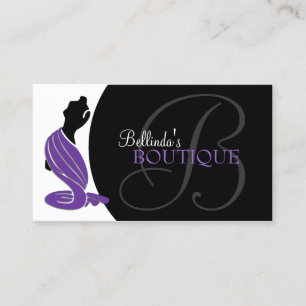 Carte De Visite Boutique élégante de mode