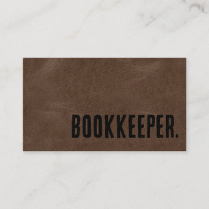 Carte De Visite Boutique en cuir Premier Brown Faux