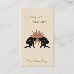 Carte De Visite Boutique en ligne Boho moderne