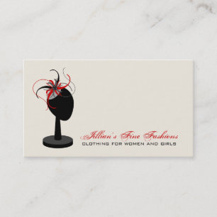 Carte De Visite Boutique Fascinator Casquette Stand Cloiture Store