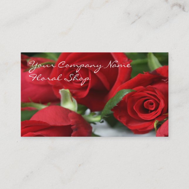 Carte De Visite Boutique Floral & Cadeaux (Devant)