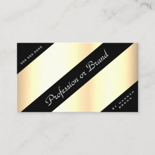 Carte De Visite Boutique Gold Ombre Modern Black Lines