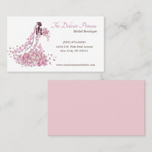Carte De Visite Boutique Mariage rose