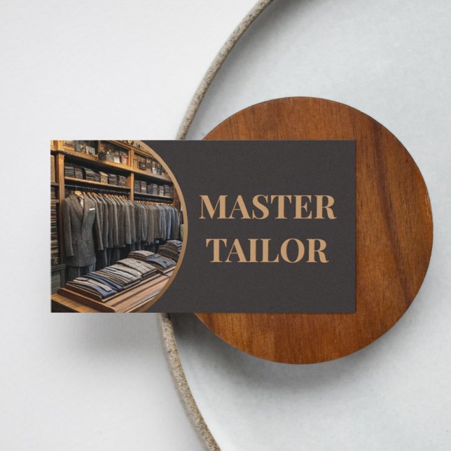 Carte De Visite Boutique Master Tailor Classic & Retro Suits (Perfect for business)
