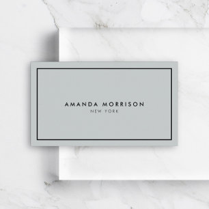 Carte De Visite Boutique minimaliste de luxe gris/noir