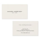 Boutique minimaliste de luxe ivoire