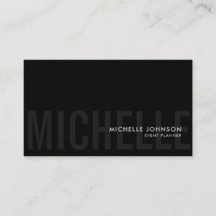 Carte De Visite Boutique minimaliste de luxe noir/blanc