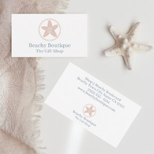 Carte De Visite Boutique minimaliste de style côtier simple