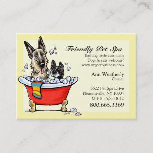 Carte De Visite Boutique pour animaux de compagnie Spa Grooming