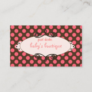Carte De Visite Boutique sassy, Pois