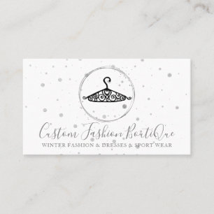 Carte De Visite Boutique Seamstress Tailor Shop Cute Hanger