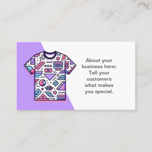 Carte de visite Boutique Tee - shirt personnalisab