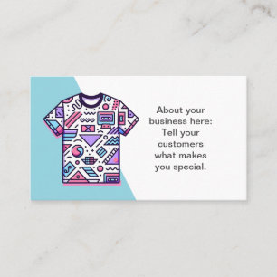 Carte de visite Boutique Tee - shirt personnalisab