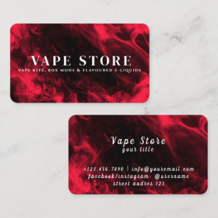 Carte De Visite Boutique Vape Tabac Cigarette
