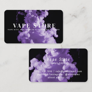 Carte De Visite Boutique Vape Tabac Cigarette