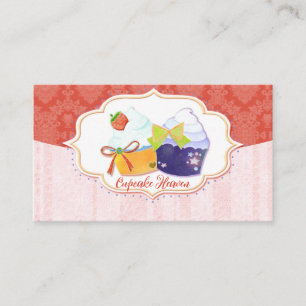 Carte De Visite Boutiques De Cupcake Chic Whimsical