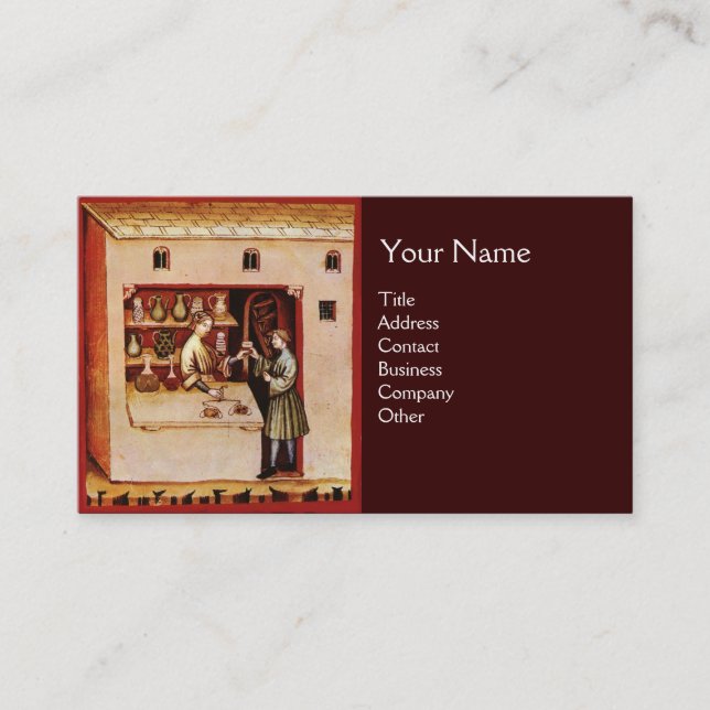 Carte De Visite BOWL OF HYGEIA MONOGRAM Medicine, Pharmacie (Devant)