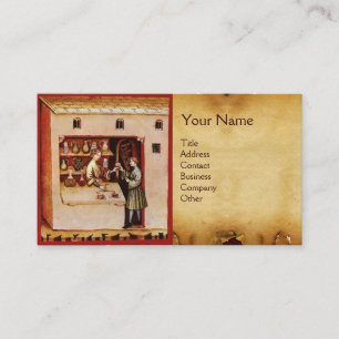 Carte De Visite BOWL OF HYGEIA MONOGRAM Medicine, Pharmacie