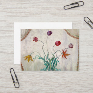 Carte De Visite Bowl of Tulips par Florine Stettheimer