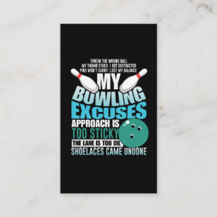 Carte De Visite Bowling Exprime Funny Bowling Ball Strike Sport